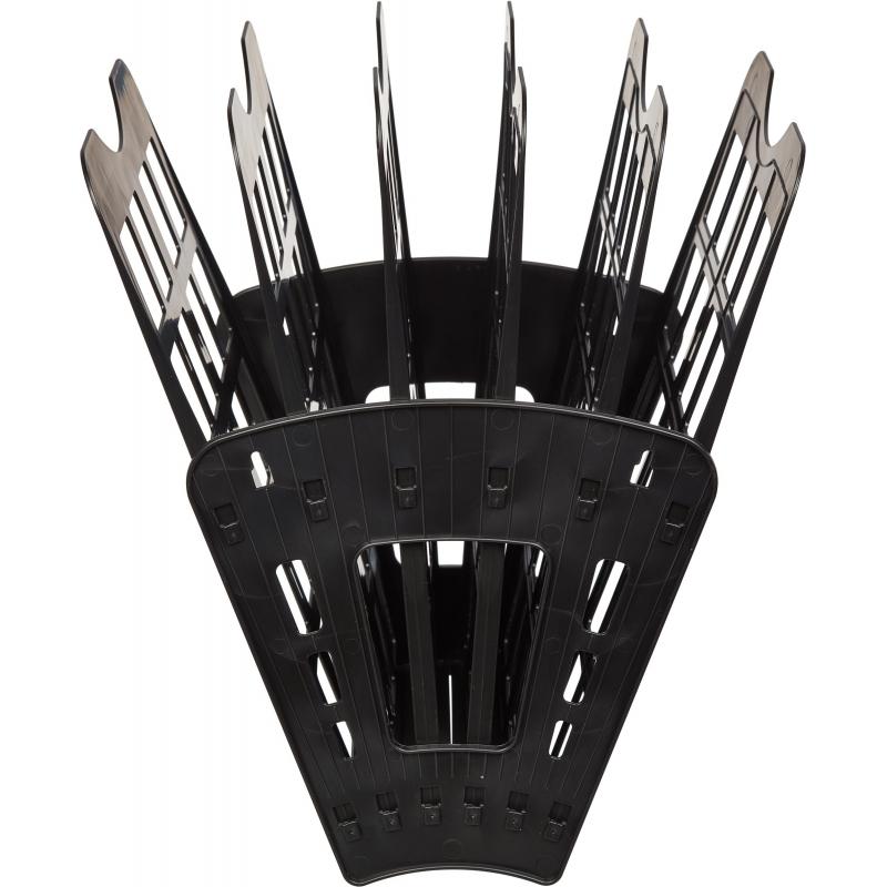 Лоток вертикальный Attache Веер сборный на 5 отделений черный юк