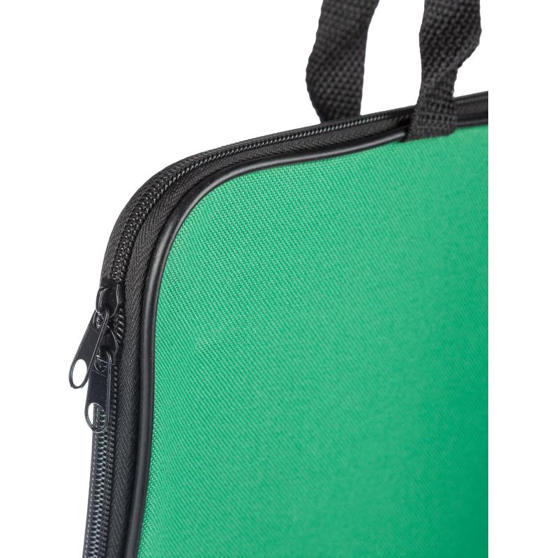 Папка-портфель А4 ручка из тесьмы зеленый/1Ш421_6265