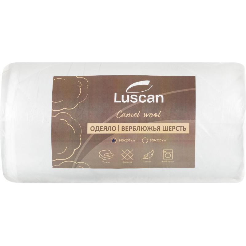 Одеяло Luscan 140х205 см стеганное микрофибра/верблюжья шерсть 300 г/м2