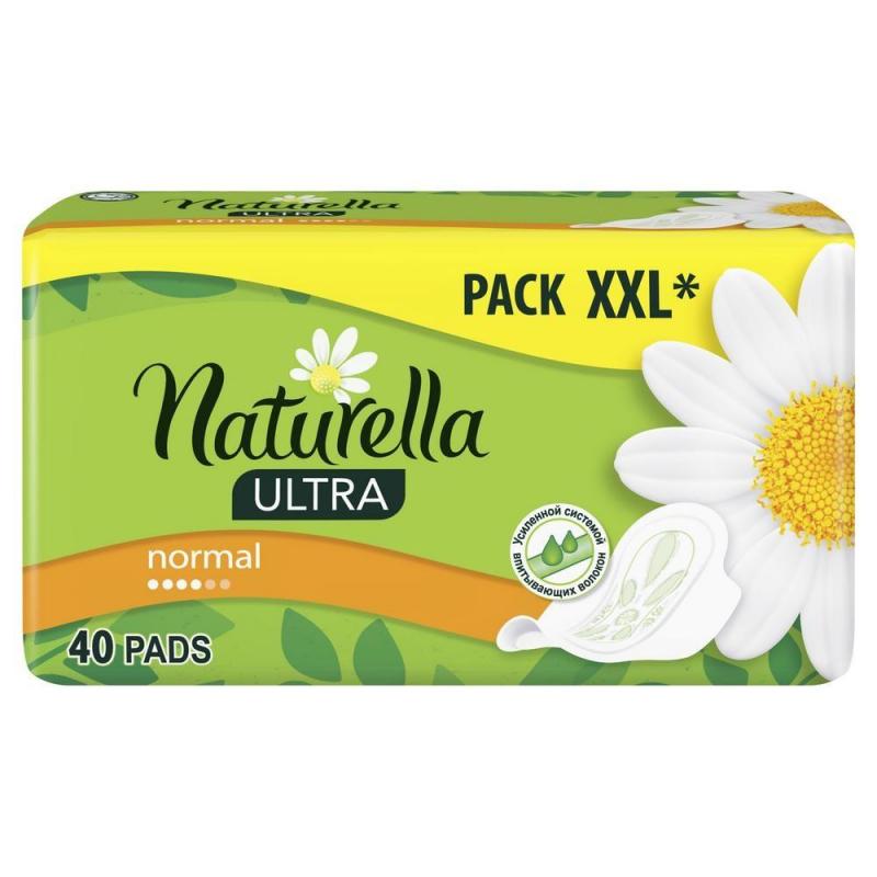 Прокладки женские гигиенические NATURELLA Ultra Camomile Normal Quatro 40шт