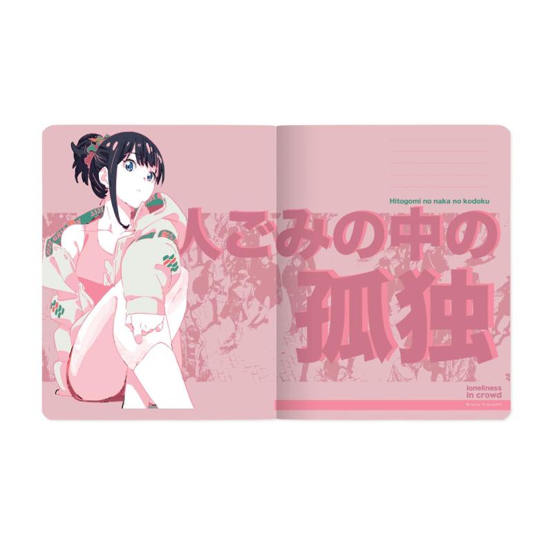 Тетрадь общая А5,48л,клетка,скреп,MANGA ANIME.CITY,5шт/уп,7-48-1245/5