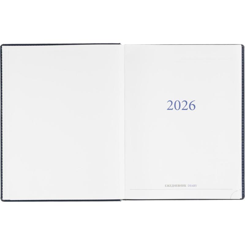 Ежедневник датированный 2026, синий,А4, 210х265 мм,336 стр, АТТАСНЕ Agenda