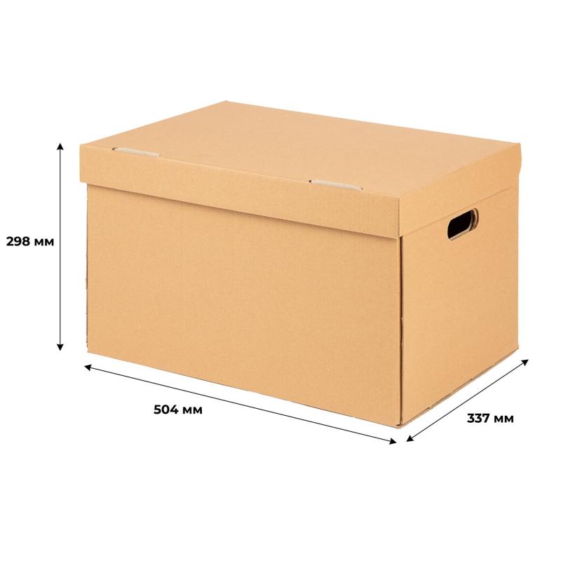 Короб архивный Делопроизводство 480x325x295мм T25B бурый