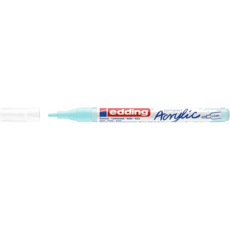 Маркер акриловый Edding 5300/916.кругл.1-2 мм.Пастельн.голубой/Pastelblue