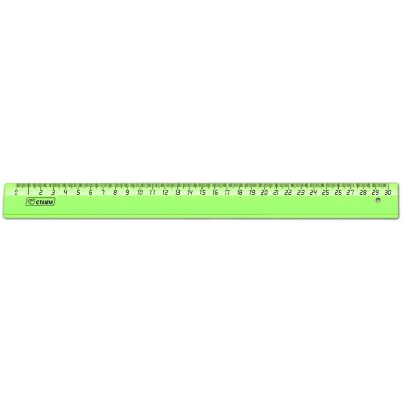 Линейка 30см прозр.   NEON Cristal цвет ассорти  ЛН-32
