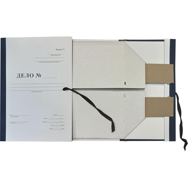 Короб архивный Attache Дело Форма 21,150мм карт/ бумв.син. кореш,.разборный