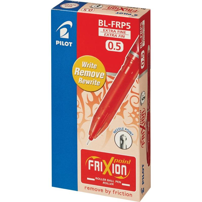 Ручка гелевая PILOT BL-FRP5 Frixion Рoint резин.манжет. 0,25мм красный