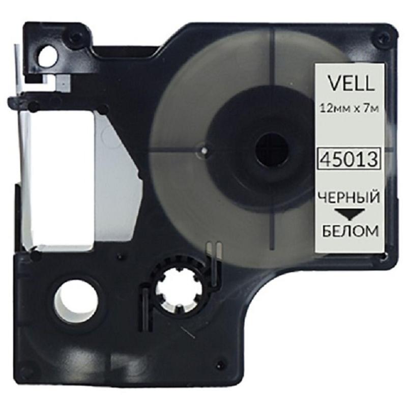 Картридж Vell VL-D-S0720530/45013 (12 мм, чер на бел) для LM (vell45013)