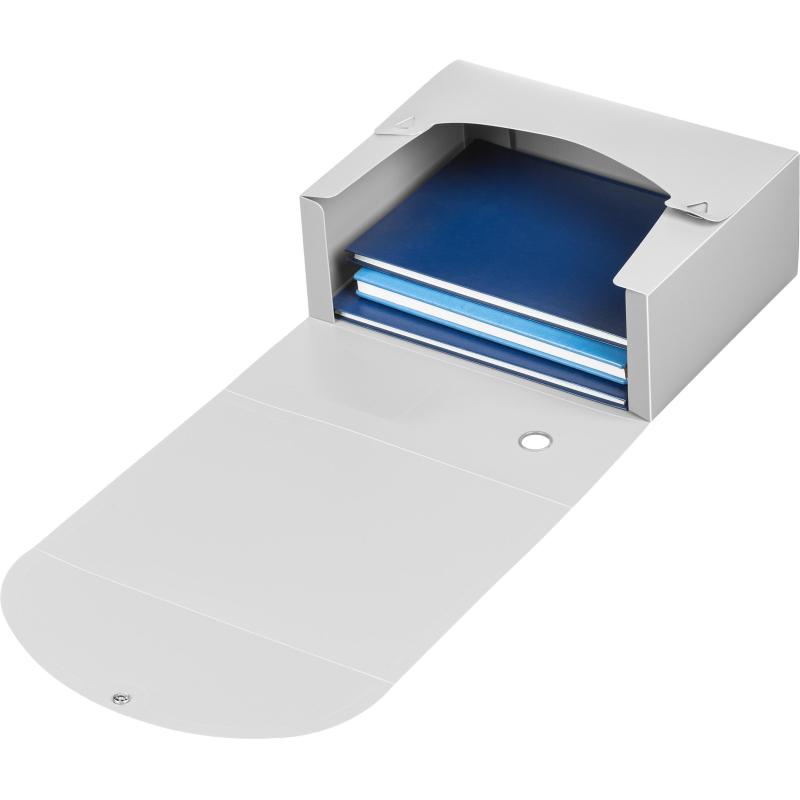 Короб архивный на кнопке Attache 120 мм пластик, серый песок