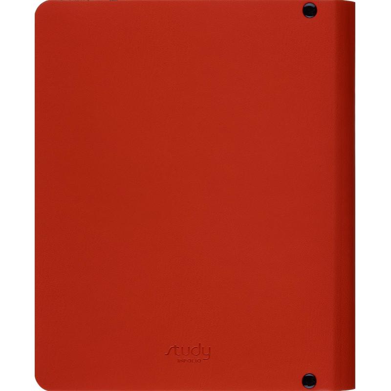Тетрадь общая, IS, 175х212мм, 120л., клетка, кольца. Color, красный N4587