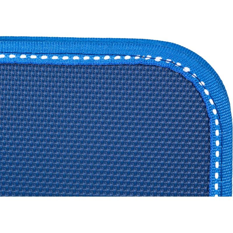 Папка-портфель на молнии синий с ручками