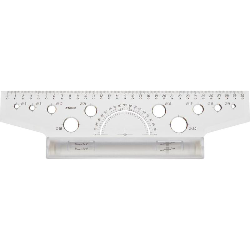 Линейка инерционная (рейсшина) 30см СТАММ 'ЛР25/ЛР-30478