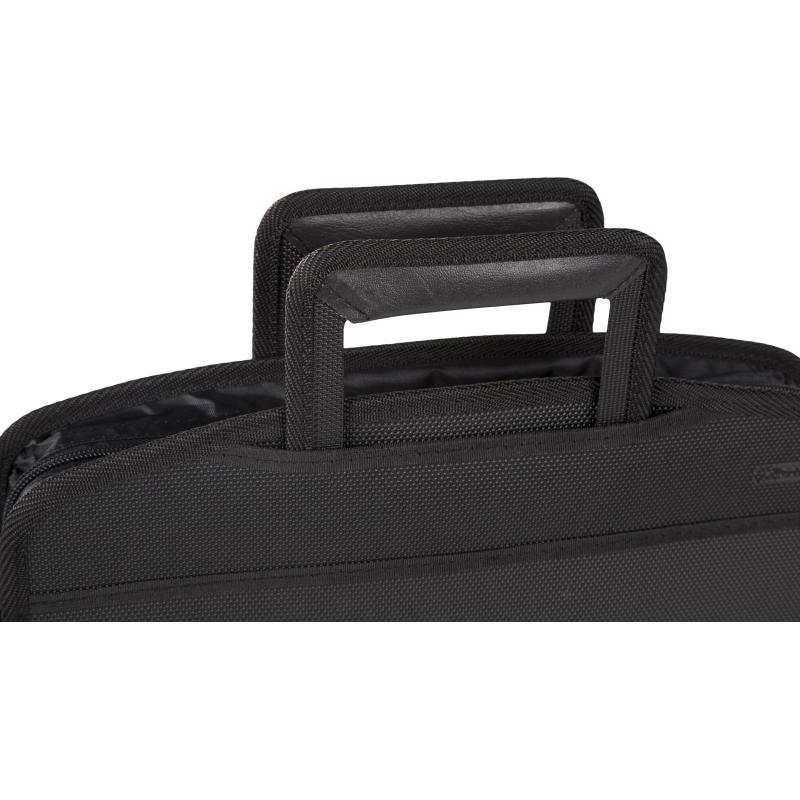 Папка-портфель с выдвижными ручками, черный, Комус