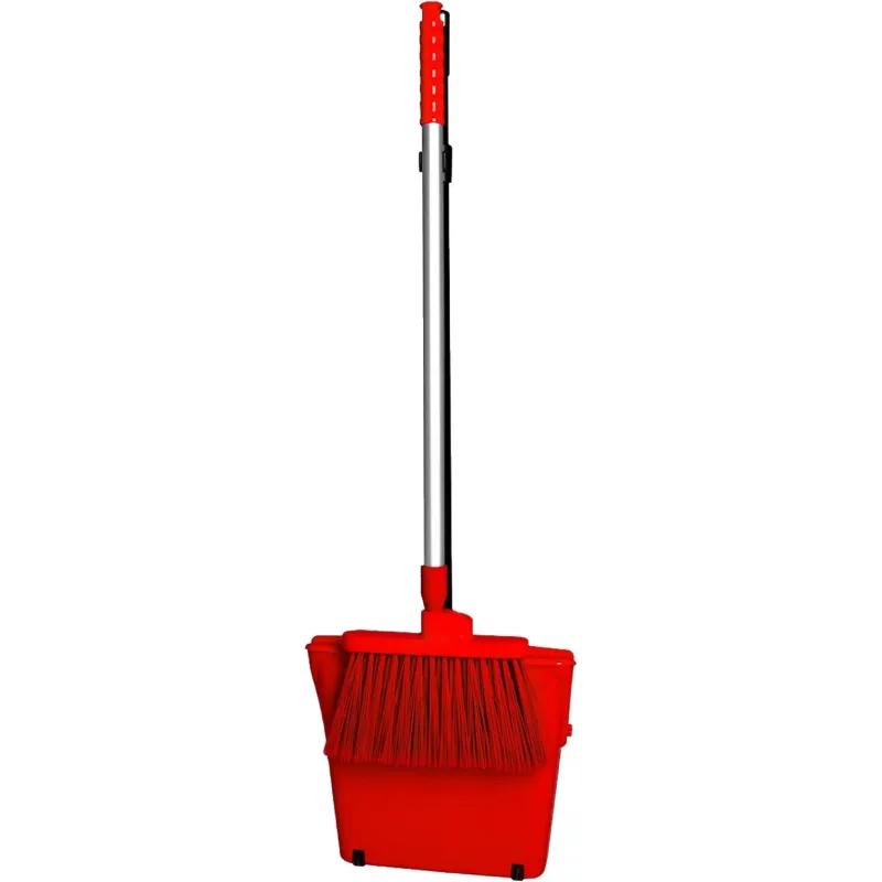 Комплект для уборки HACCPER совок-ловушка, щетка и рукоятка, красный КФС