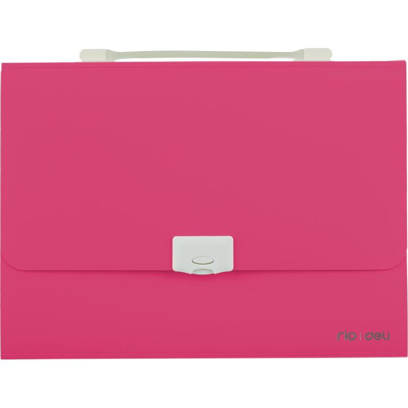 Папка органайзер Deli Rio, А4, 7 отдел., цвет в асс, E38125