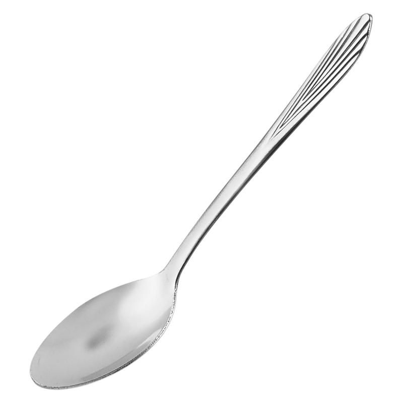 Ложка столовая нерж, 18,5см, Эконом TM Appetite,12шт/уп (500 067 035)