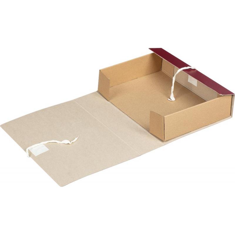 Папка архивная с завязками 80мм  клапан микрогофра,складная