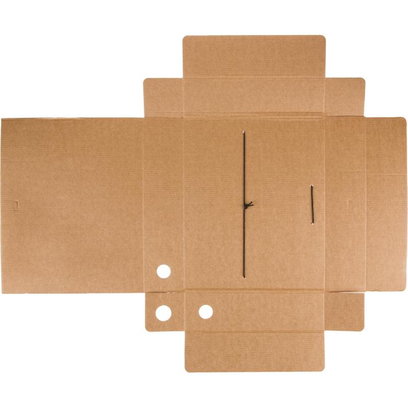 Короб архивный Комус гофрокартон, 75мм, сиреневый корешок