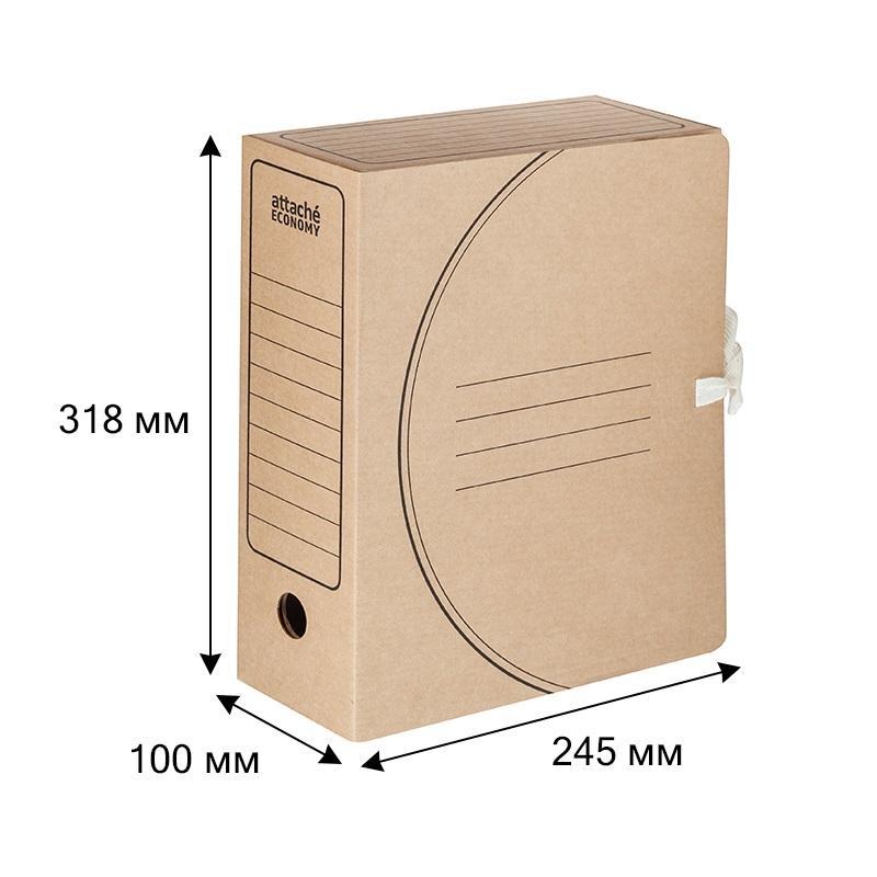 Короб архивный с завязками  100мм 5 шт/уп