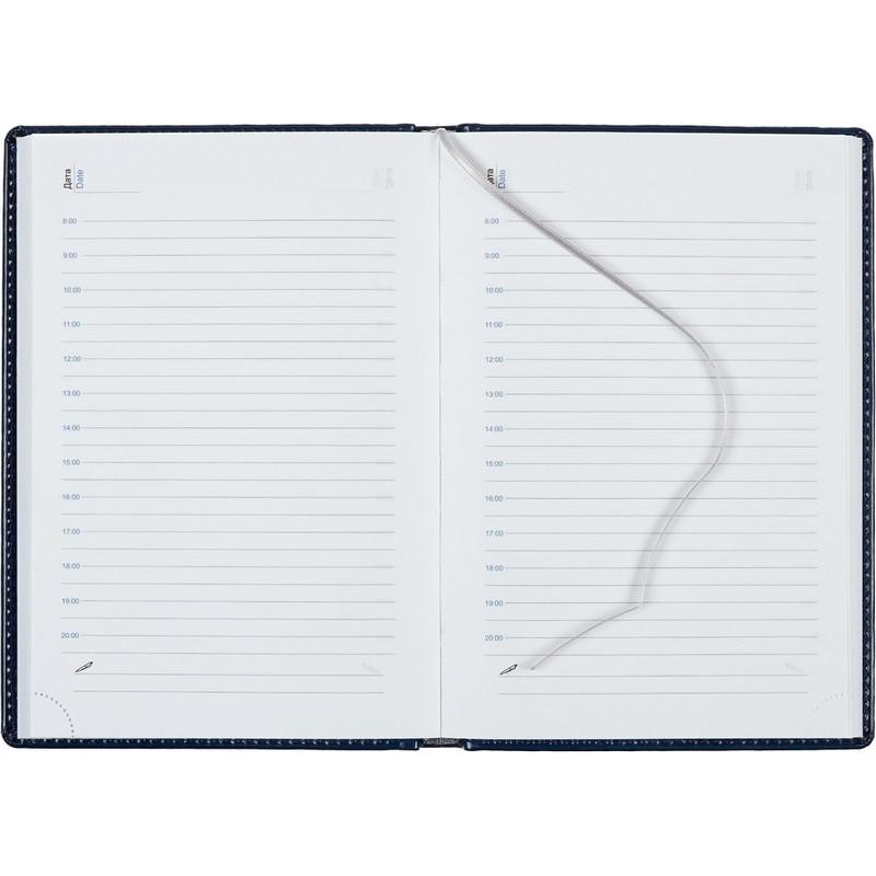 Ежедневник недатированный синий, А5, 148x218, 352стр, Agenda