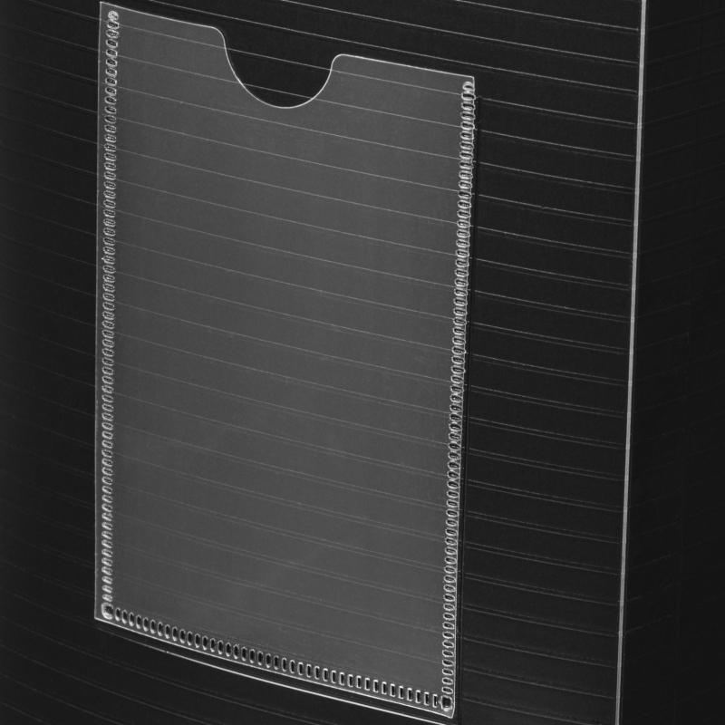 Короб архивный на кнопке Attache 120 мм пластик,черная полоска