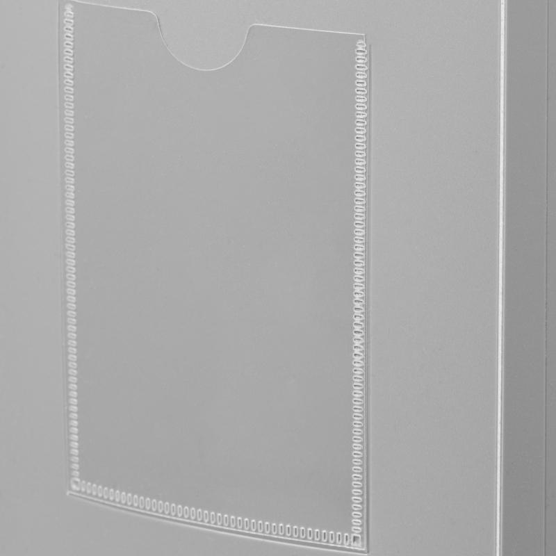 Короб архивный на кнопке Attache 120 мм пластик, серый песок