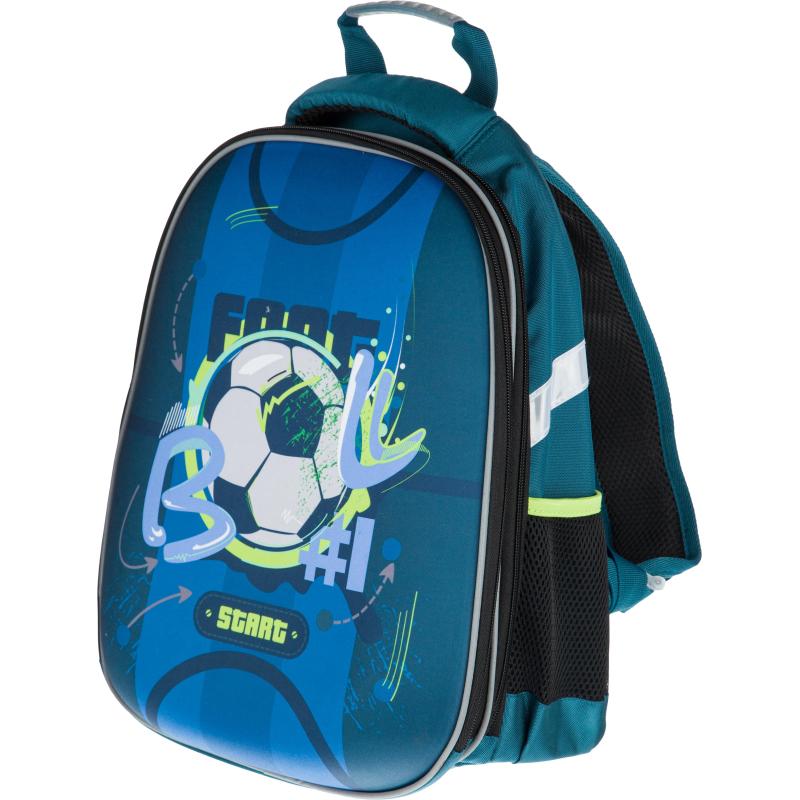 Ранец Easy Football синий, 2 отд