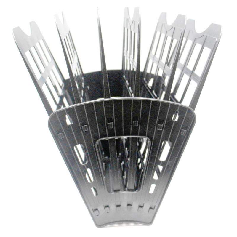 Лоток вертикальный Attache Веер сборный на 5 отделений черный юк