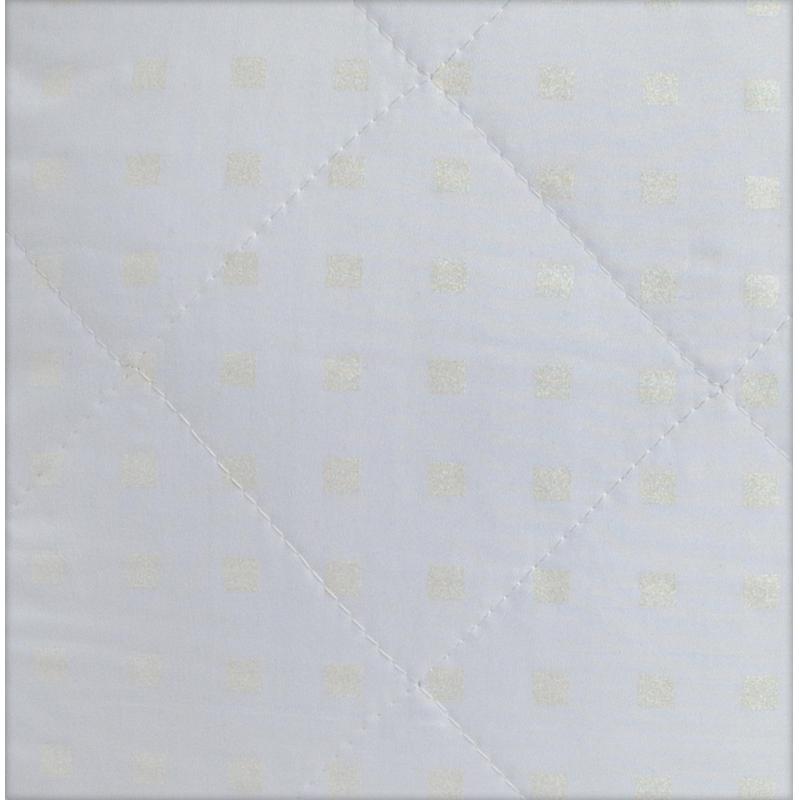 Подушка Luscan 70х70, стеганная, (иск. лебяжий пух/тик ПЭ), белые шашечки