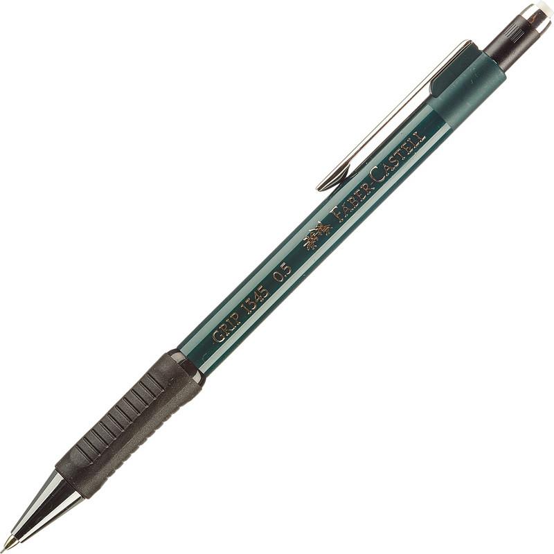Карандаш механический Faber-Castell GRIP1345,0,5мм,зел.металл