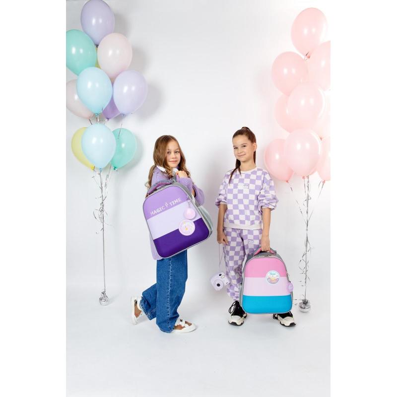 Ранец Комус Класс Basic Casual сирен+фиолет, 2 отд., эргоном. спинка