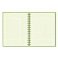 Бизнес-тетрадь А5,96л,кл,спир,пластик,тон.бл. Attache Bright colours Лайм