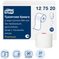 Бумага туалетная Торк/Tellus Премиум T6 2сл бел 90м 27рул/уп_127521/127520