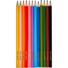Карандаши цветные 12цв 6-гран Koh-I-Noor BIRDS 3352 3552