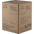 Ведро мусорное с педалью и доводчиком Luscan 6л, черное,прямоуг,металл