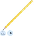 Карандаш чернографитный трехгр, Attache Bright colors, HB, желтый корпус