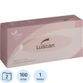 Салфетки косметические Luscan 2сл 100шт/уп белые