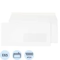 Конверт в упаковке ECOPOST Е65 стрип пр.окно110х220 80г 1000шт/уп./1836