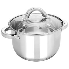 Кастрюля нерж Rondy 3,9л , D=21,5cм, SH07393