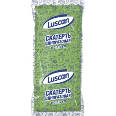 Скатерть одноразовая Luscan, 110х140см, зеленая