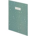 Бизнес-тетрадь Flakes blue обложка УФ лак, спираль, А4, 48л, клетка