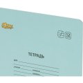 Тетрадь школьная Комус Класс А5 12 л косая линия, Голубой 10 шт./уп