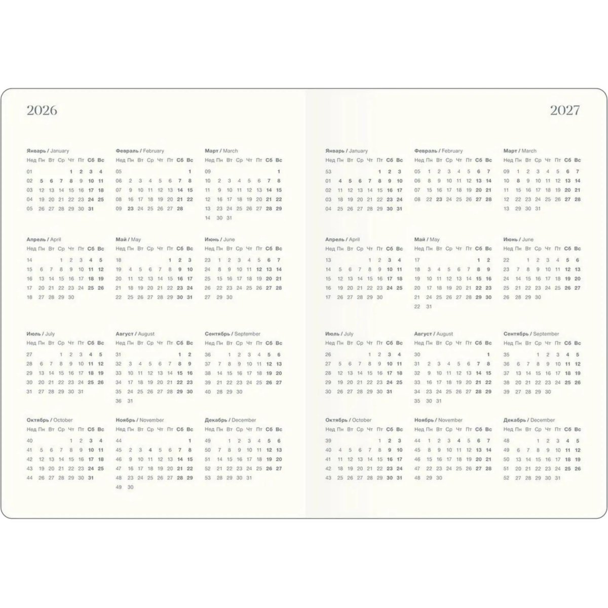 Ежедневник датированный 2026 IF 14х20см 176л, мягк Intent I1729/grey