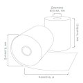 Чековая лента Комус из т/б 80 мм х 53 м, вт.18, 6 шт/уп, 10 уп/кор