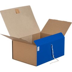 Папка архивная с завязками 150мм БВ,синий