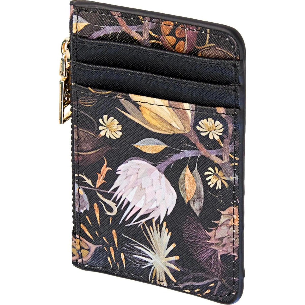 Картхолдер на молнии  flora.ночные цветы, 11.5 x 0,7 x 7,5 см 14-096/01