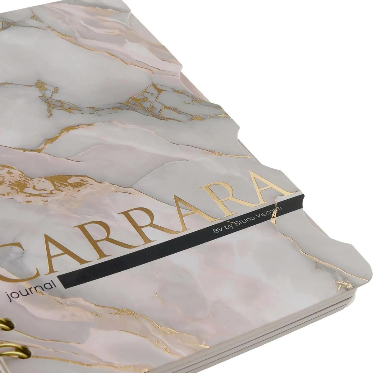 Бизнес-тетрадь BV ART А5+ 120л гребень, с разделителями CARRARA 3-737/12