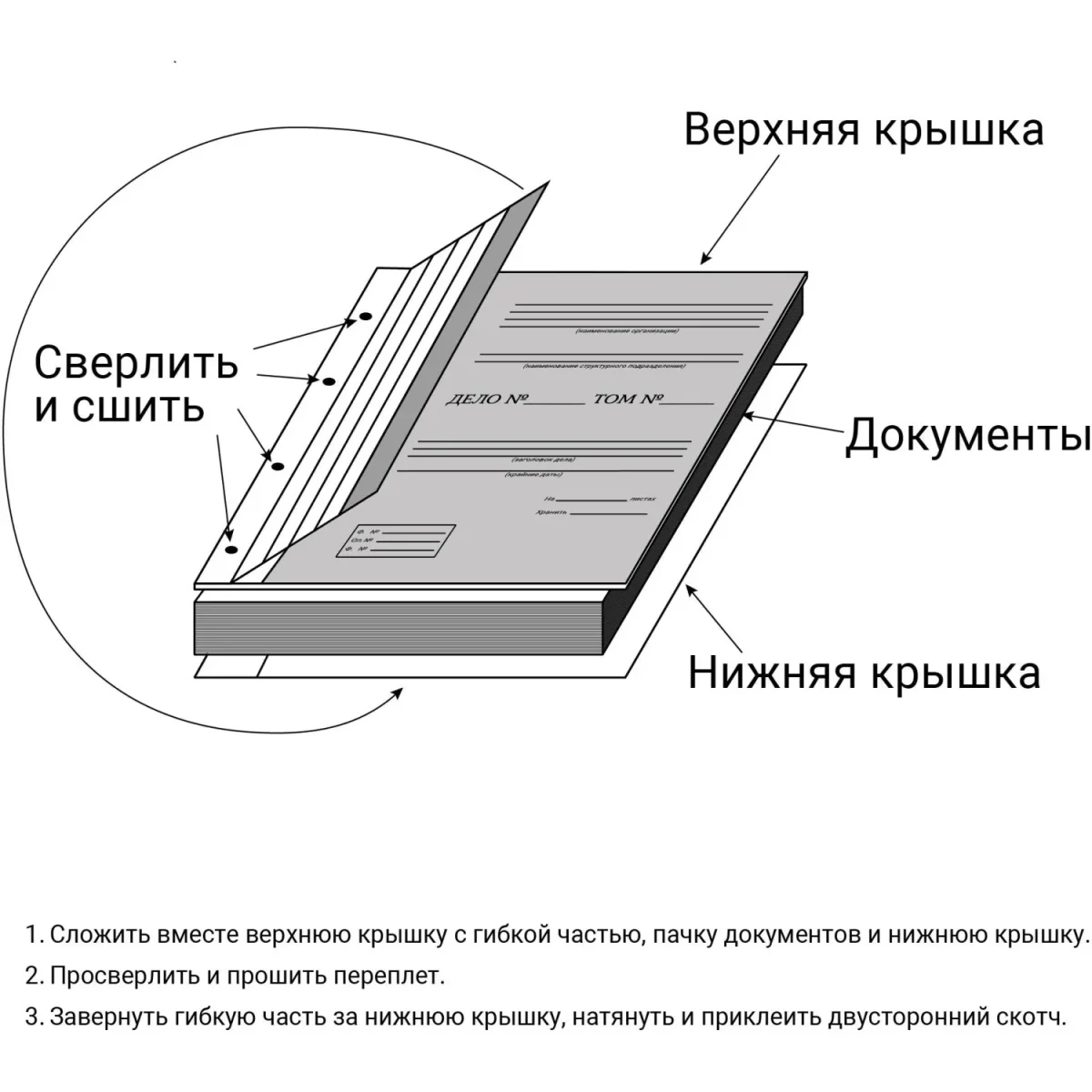 Папка архивная коленкор