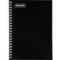 Бизнес-тетрадь А5 80л  ATTACHE, спираль, черный, блок 60г, обложка 215г