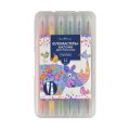 Фломастеры КИСТОЧКИ ДВУСТОРОННИЕ FUNCOLOR 12цв,в пластиковом пенале 32-0047